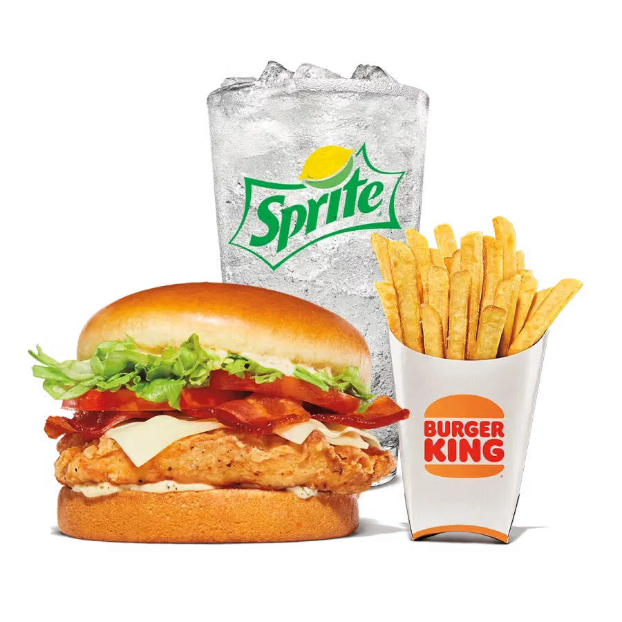 Bacon and Swiss Royal Crispy Chicken Meal