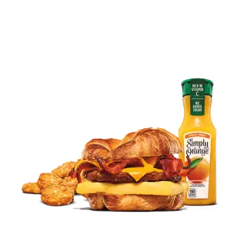 Bacon, Sausage, Egg, & Cheese Croissan'wich Meal