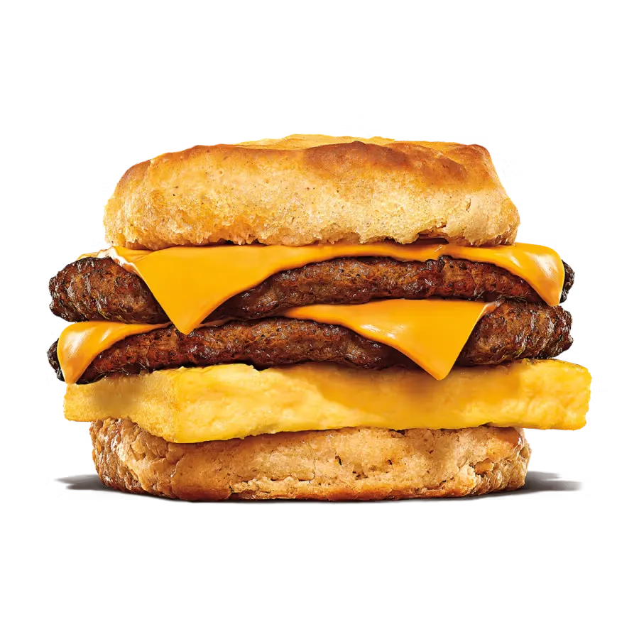 Double Sausage, Egg, & Cheese Biscuit