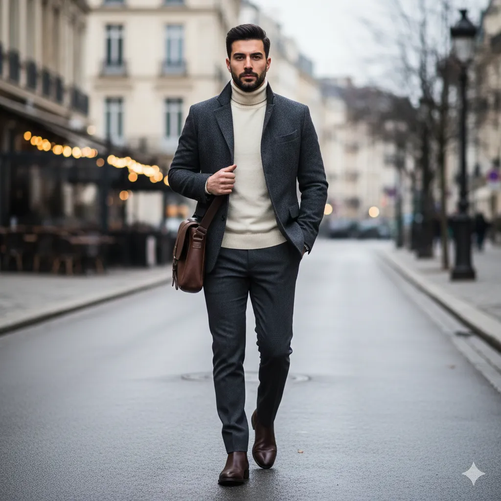 Smart Casual Winter Travel Outfit