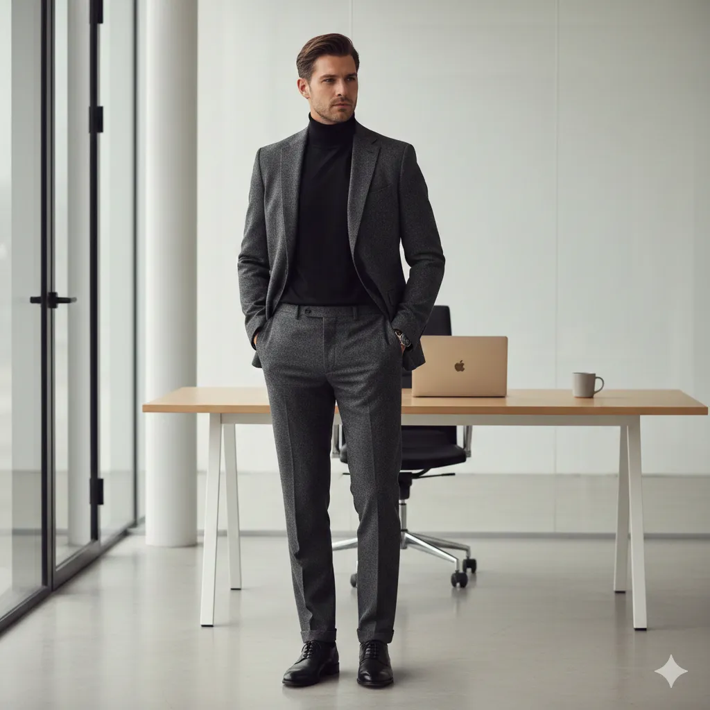 20 Men’s Winter Office Outfit Looks 2 Winter office outfit