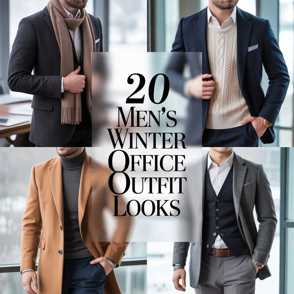 20 Men’s Winter Office Outfit Looks 1 Winter Office Outfit