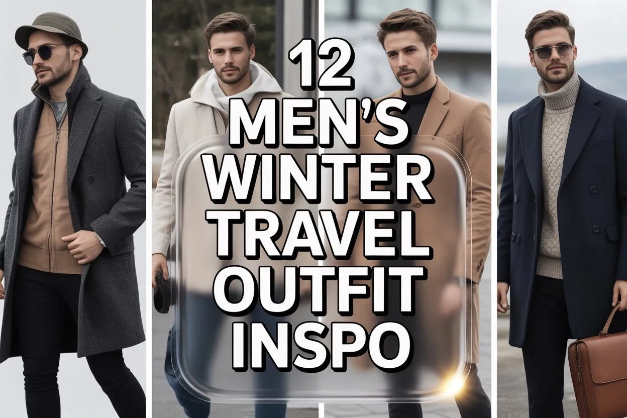 12 Men’s Winter Travel Outfit Inspo