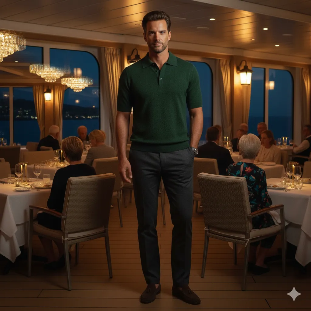 Knit Shirt With Tailored Pants