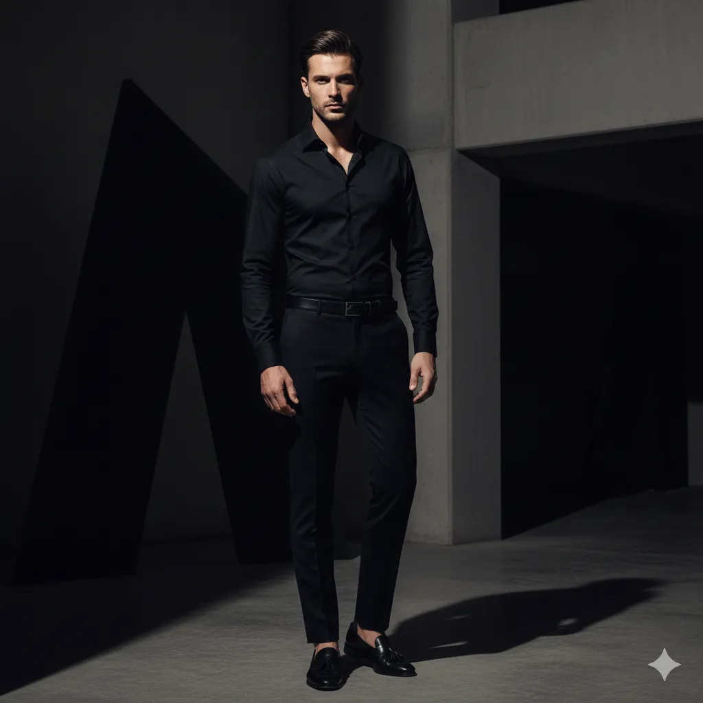 Loafers with Monochrome Outfit