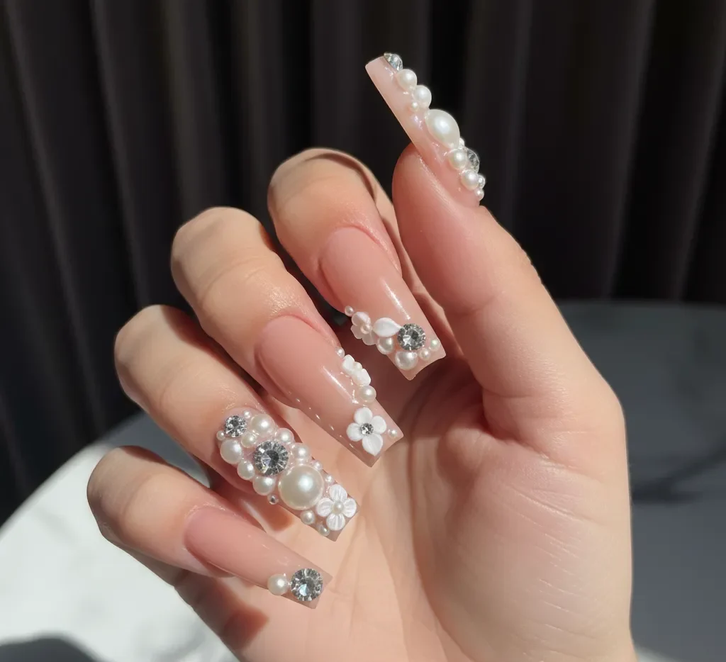 3D Embellished Statement Nails