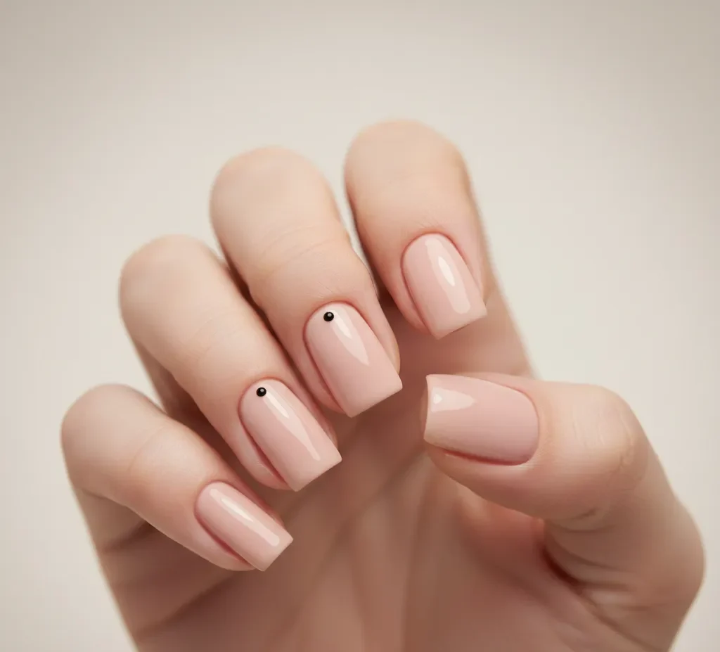 Tiny Black Dot Accent