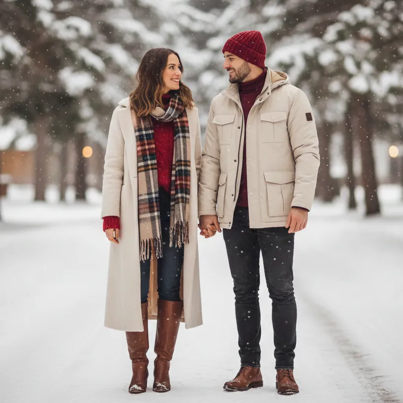 Valentine Couple Outfit Women 5 Cozy Winter Valentine Couple Look