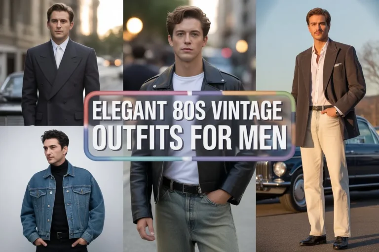 Elegant 80s Vintage Inspired Outfits for Men